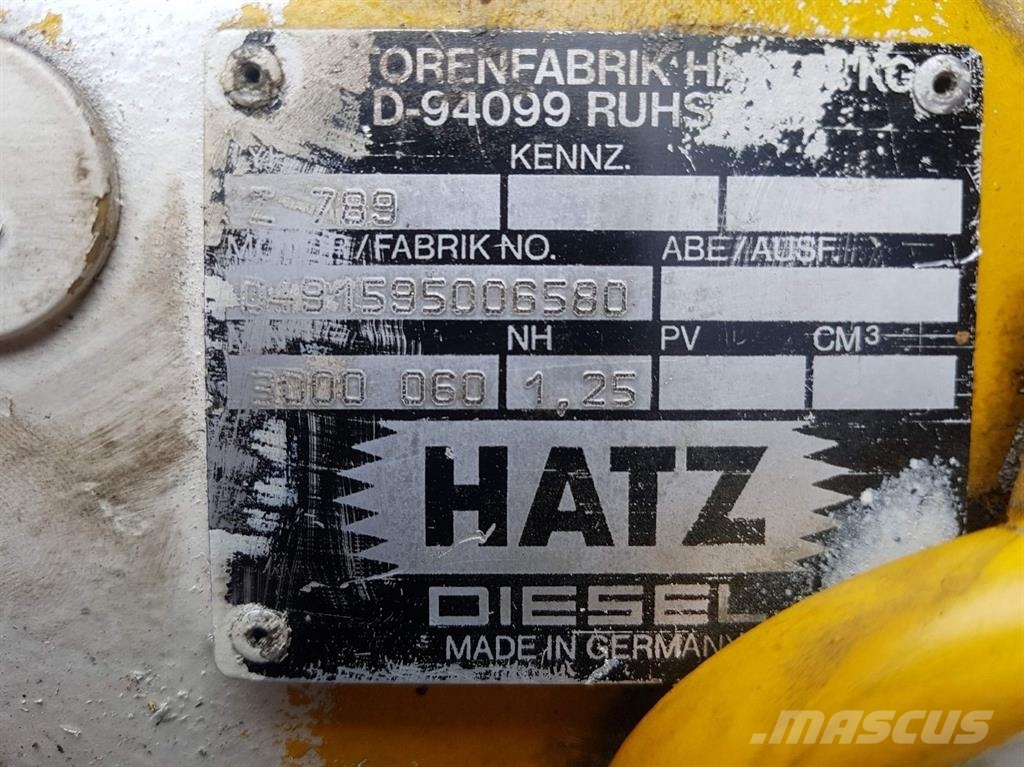 Barber-Greene BG-Hatz Z789-Engine/Motor Motori za građevinarstvo