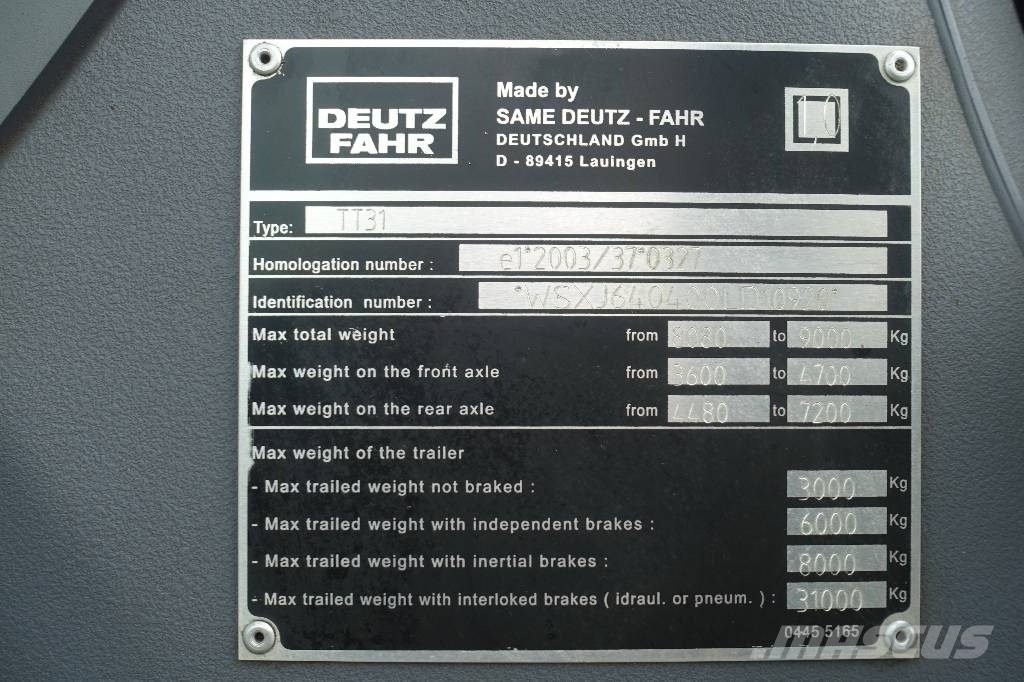 Deutz-Fahr M 620 الجرارات