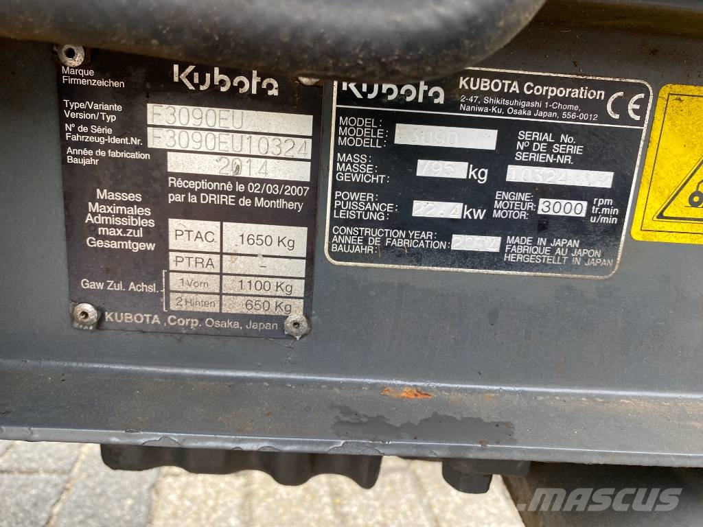Kubota F3090 EU 3-Gang Rotary Diesel Mower Ráülős fűnyírók