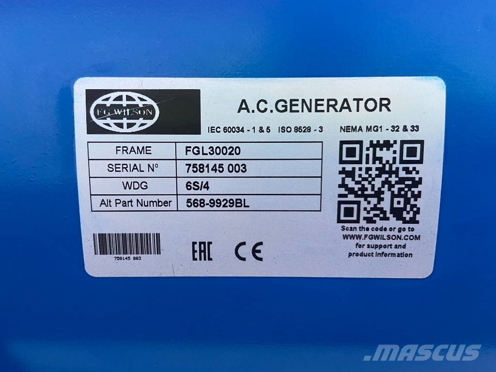 FG Wilson P88-3 - 88 kVA Open Genset - DPX-16007-O Diesel generatoren