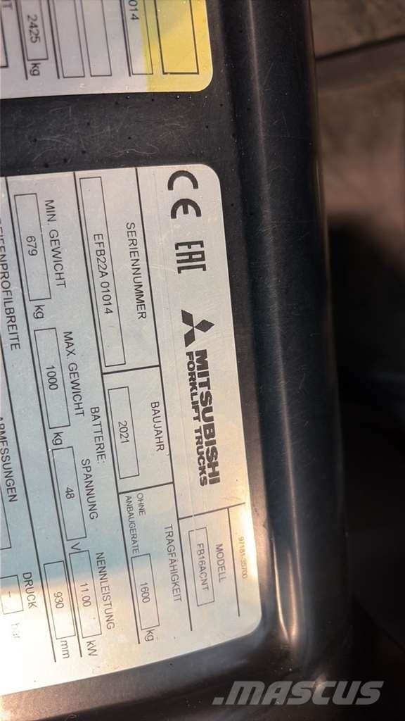 Mitsubishi FB16ACNT Wózki widłowe inne