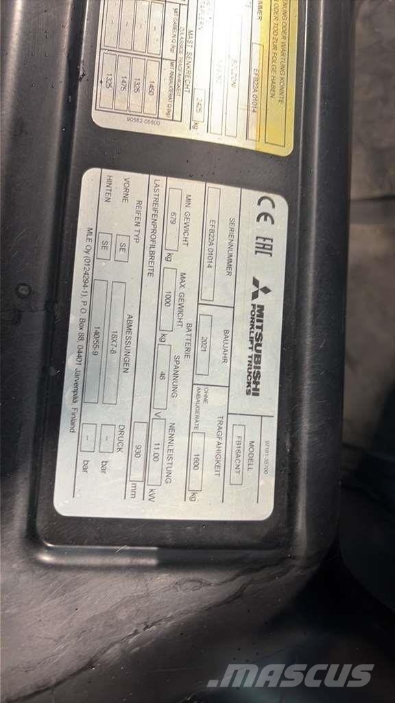 Mitsubishi FB16ACNT Wózki widłowe inne