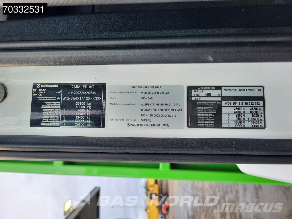 Mercedes-Benz Arocs 3358 Arocs 6X4 TAJFUN LIV 190Z Crane Holztra 木材运输车