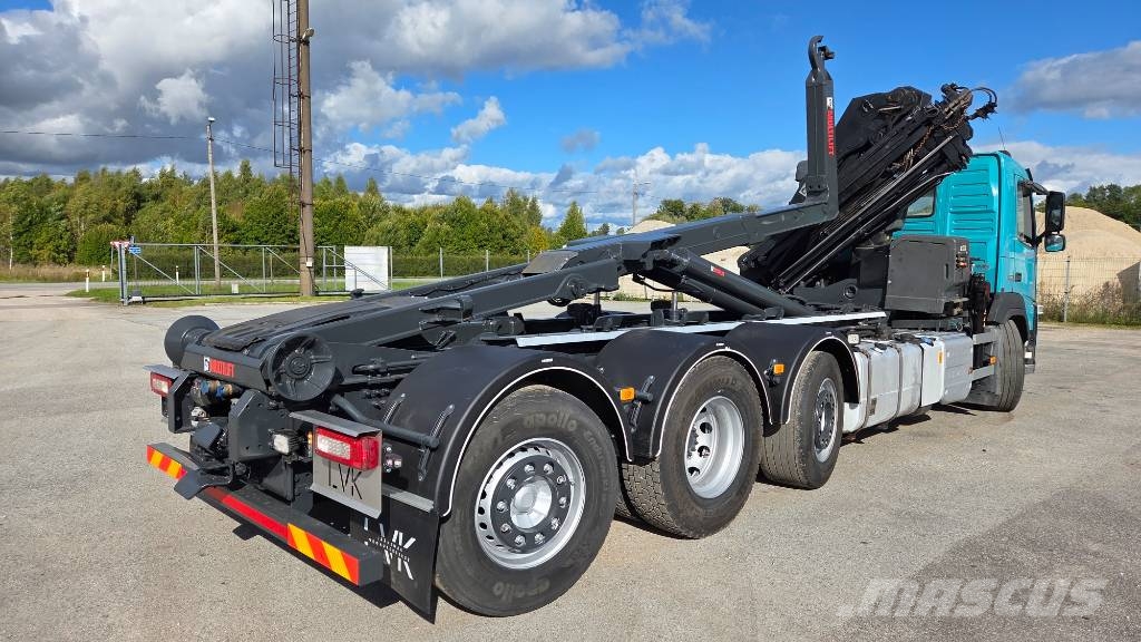 Volvo FM460 8X2*6 HIAB X-Hipro 192 E-4 Treileri ar āķi