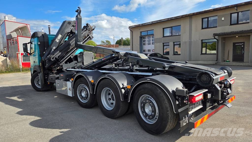Volvo FM460 8X2*6 HIAB X-Hipro 192 E-4 Treileri ar āķi