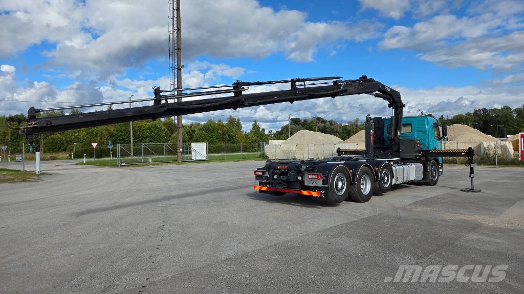 Volvo FM460 8X2*6 HIAB X-Hipro 192 E-4 Treileri ar āķi