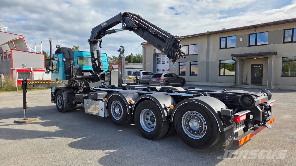 Volvo FM460 8X2*6 HIAB X-Hipro 192 E-4 Treileri ar āķi