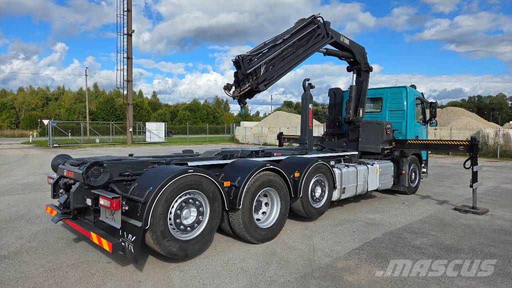 Volvo FM460 8X2*6 HIAB X-Hipro 192 E-4 Treileri ar āķi