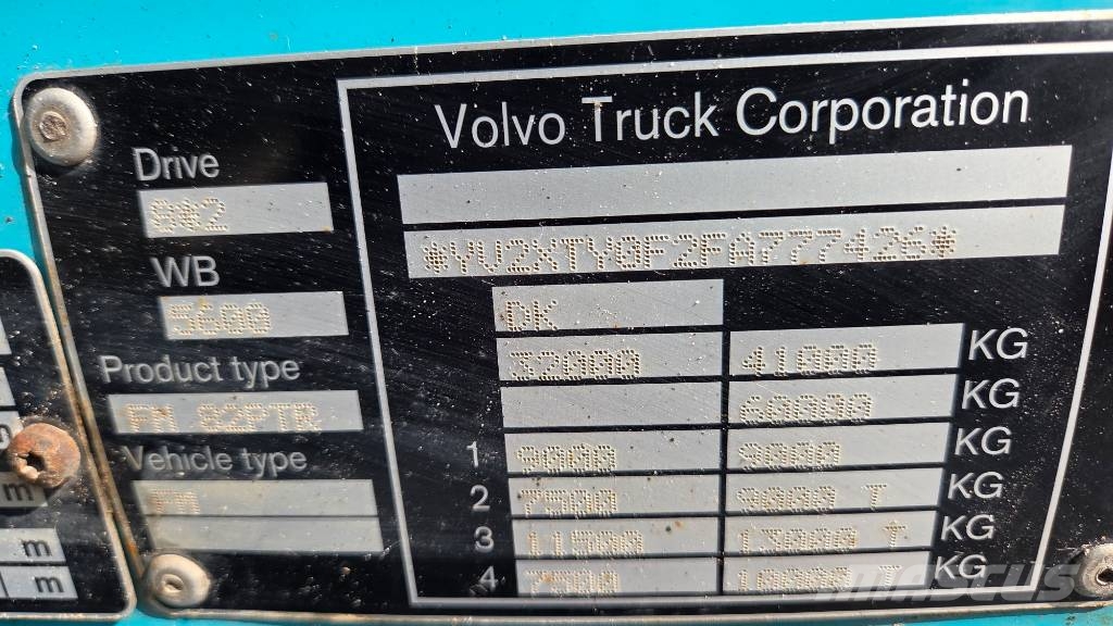 Volvo FM460 8X2*6 HIAB X-Hipro 192 E-4 Treileri ar āķi