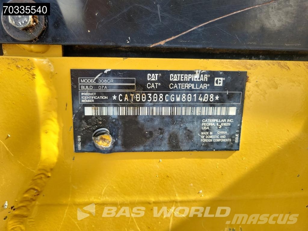 CAT 308 CR Mini bagri <7t