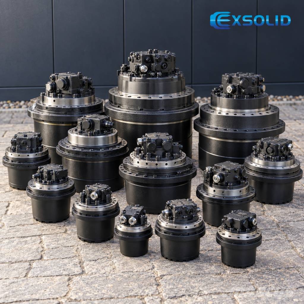 CASE Final Drives for machinery 1 to 30 metric tons Važiuoklė ir suspensija
