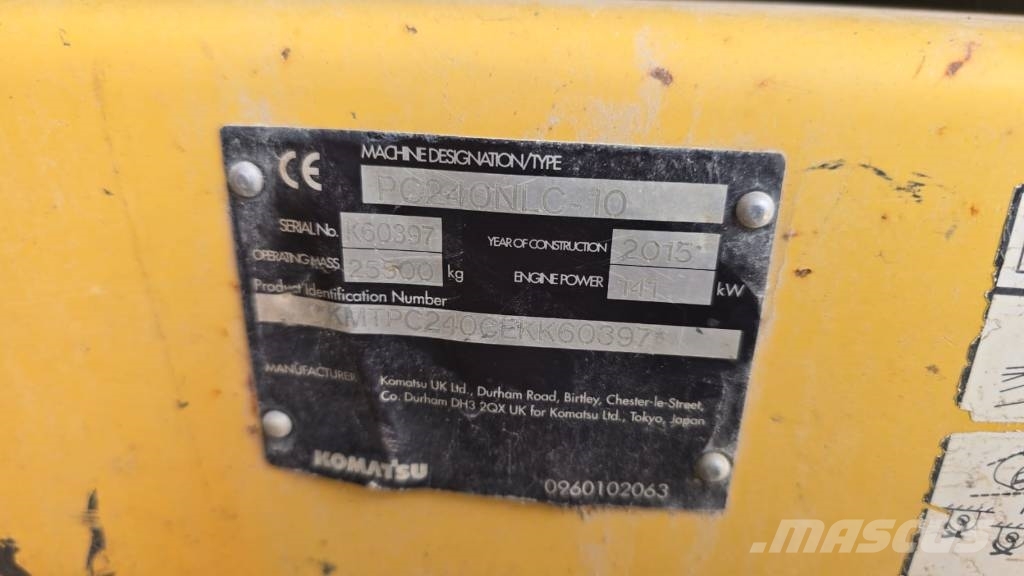 Komatsu PC 240 NLC-10 Escavadeiras de esteiras