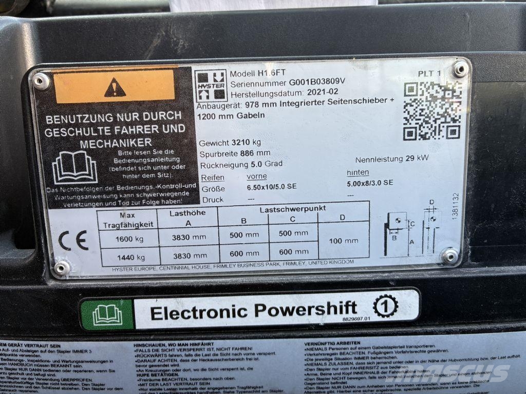 Hyster H 1.6FT Camiones diesel