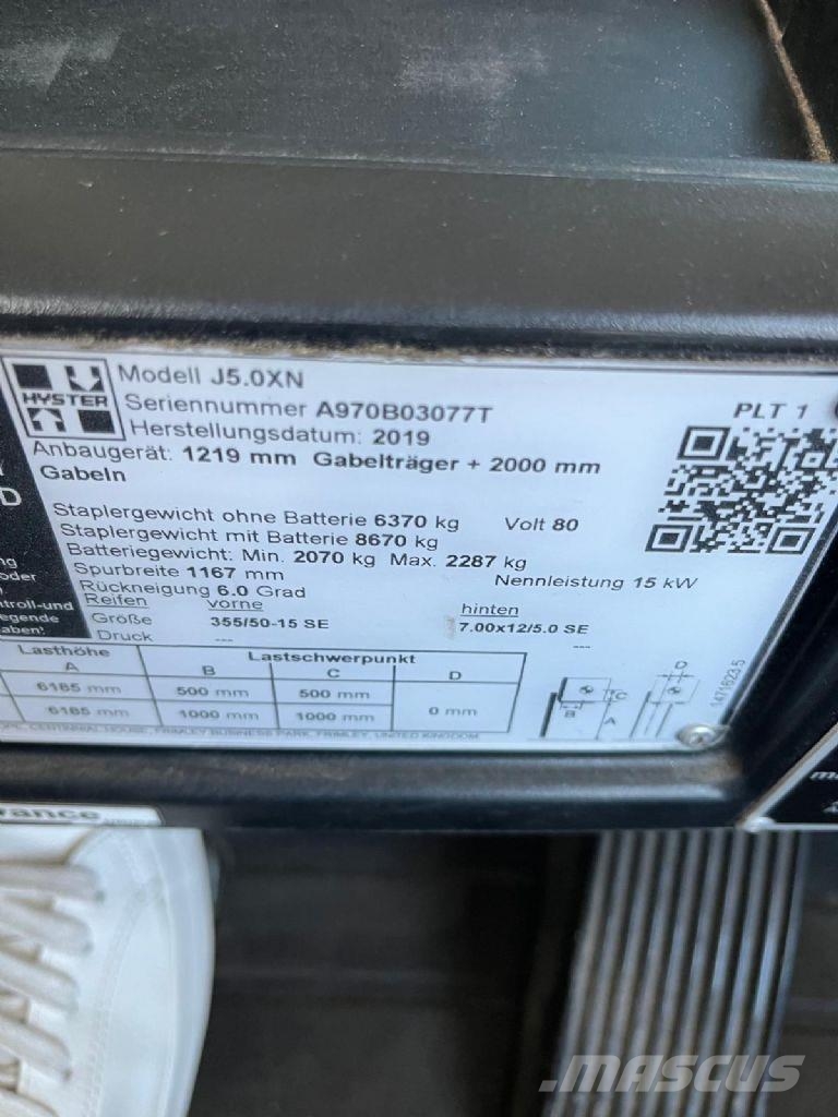 Hyster J 5.0XN Electric forklifts