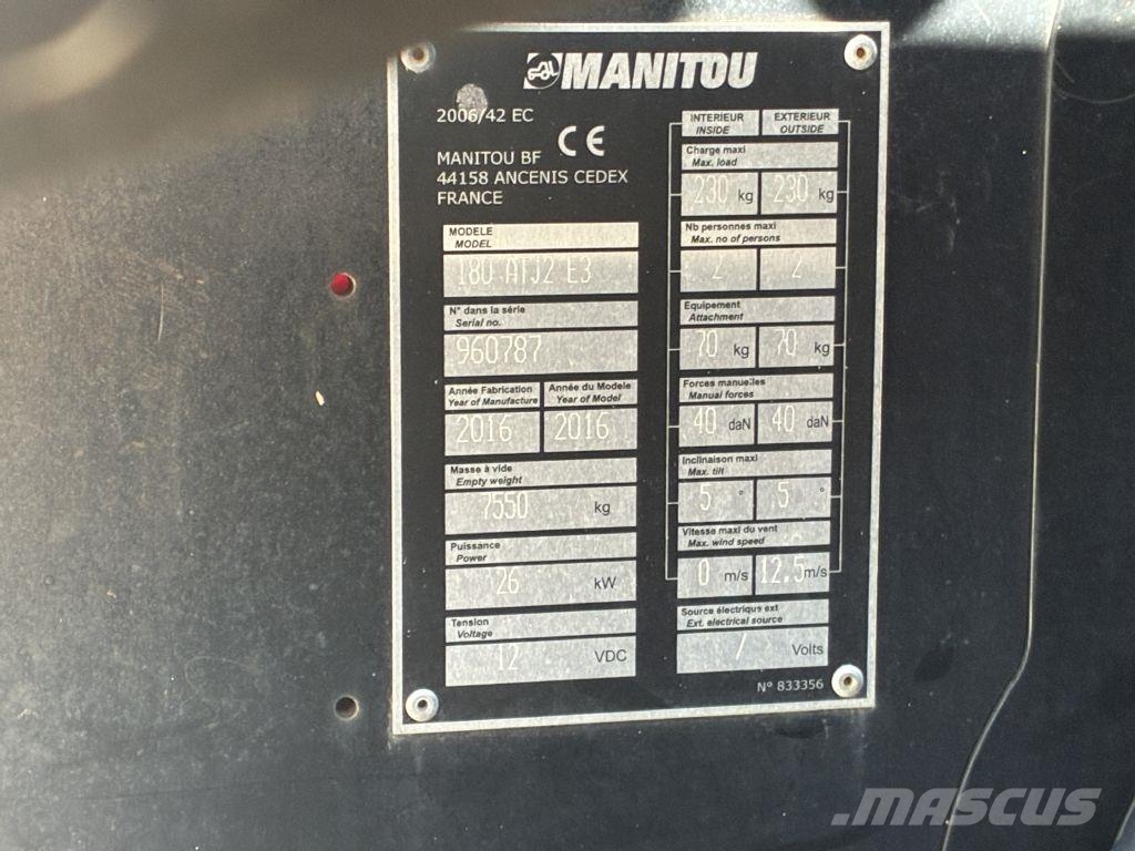 Manitou 180 ATJ RC Piattaforme a braccio articolato