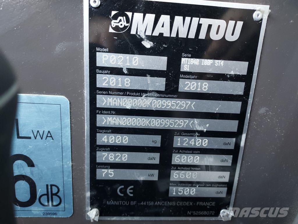 Manitou MT 1840100PST4S1 Carretillas telescópicas