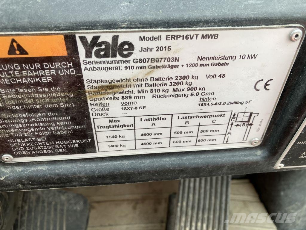 Yale ERP 16VT Elektriske trucker