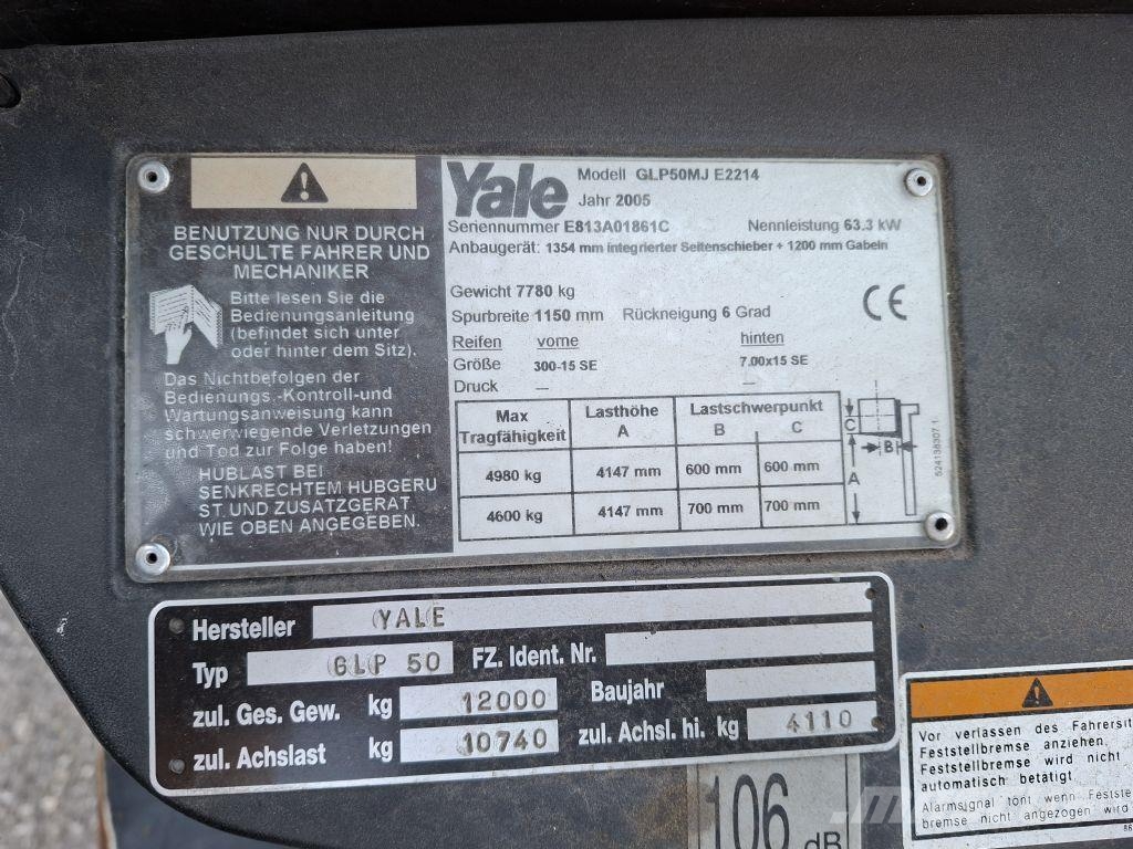 Yale GLP 50MJ شاحنات LPG