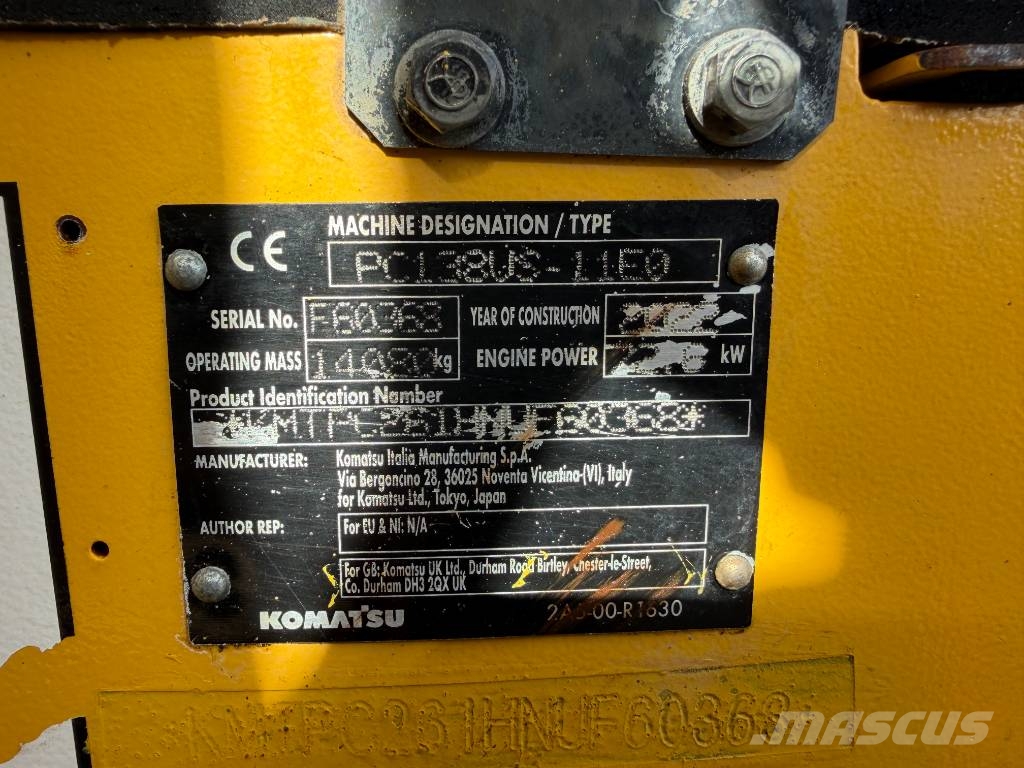 Komatsu PC 138 US-11 13 Ton Excavator Gravemaskiner på larvebånd