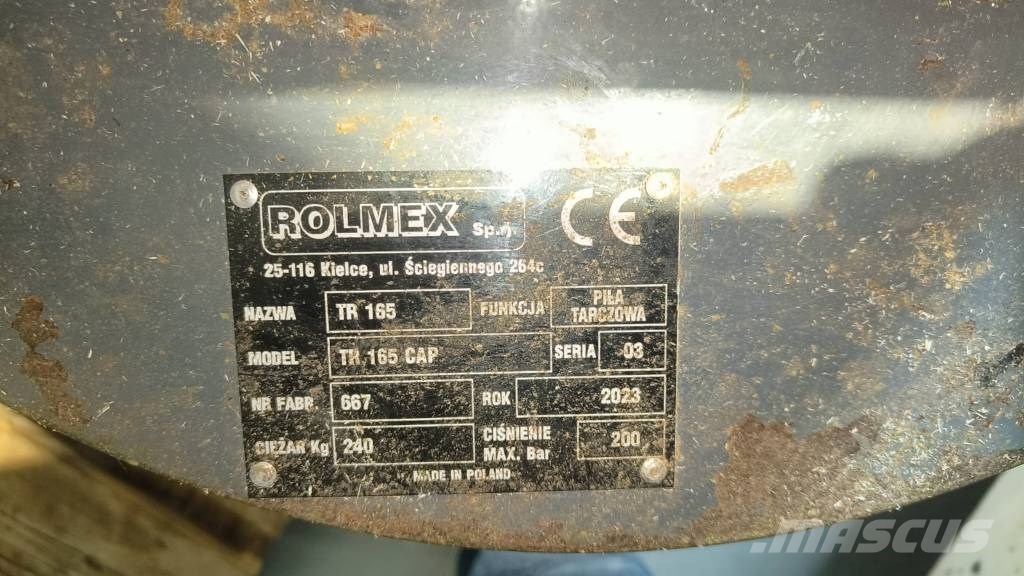 ROLMEX KOSIARKA, MULCZER, ODMULARKA, PIŁA DO CIĘCIA GAŁĘZI, TRAWY, Compact tractor attachments