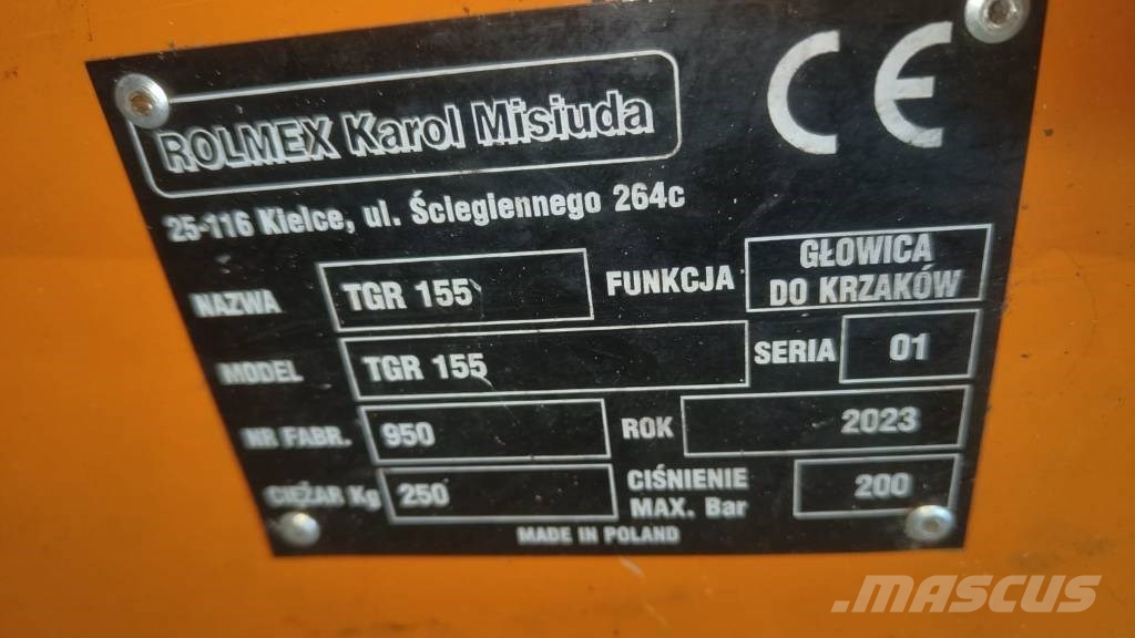 ROLMEX KOSIARKA, MULCZER, ODMULARKA, PIŁA DO CIĘCIA GAŁĘZI, TRAWY, Compact tractor attachments