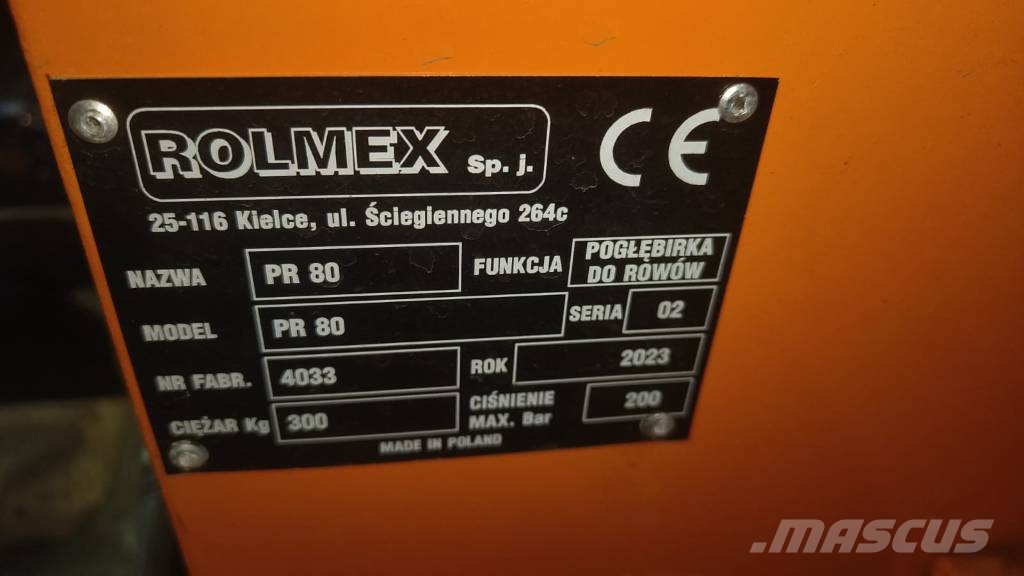 ROLMEX KOSIARKA, MULCZER, ODMULARKA, PIŁA DO CIĘCIA GAŁĘZI, TRAWY, Compact tractor attachments