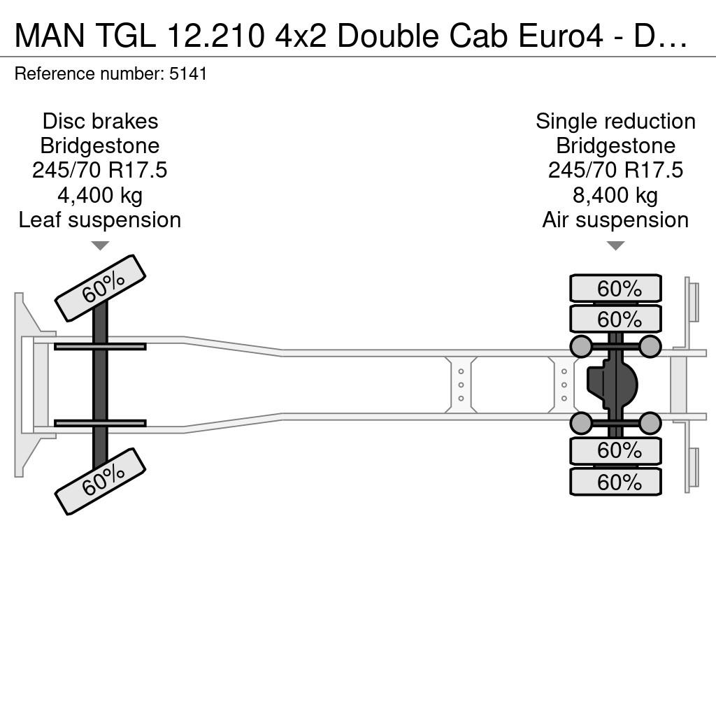 MAN TGL 12.210 4x2 Double Cab Euro4 - Doka - Open Load Flatbed / Dropside trucks