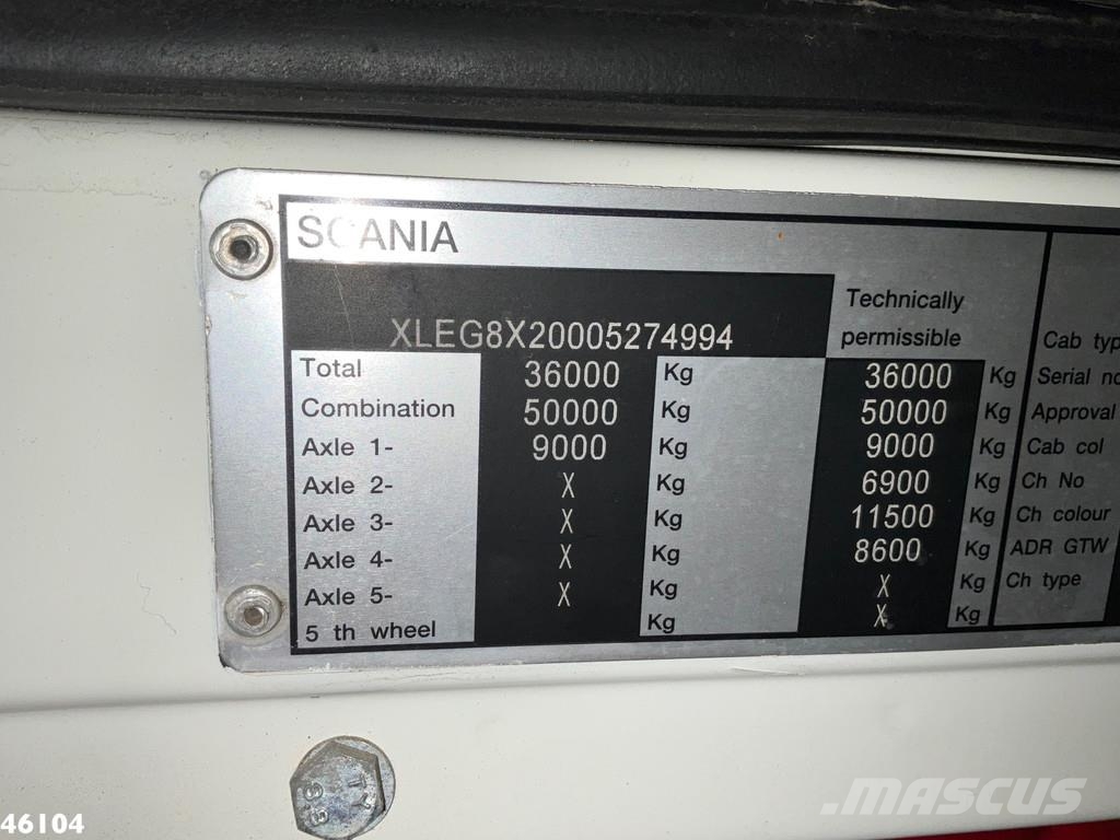 Scania G 480 8x2 30 Ton kabelsysteem 吊鉤式起重車