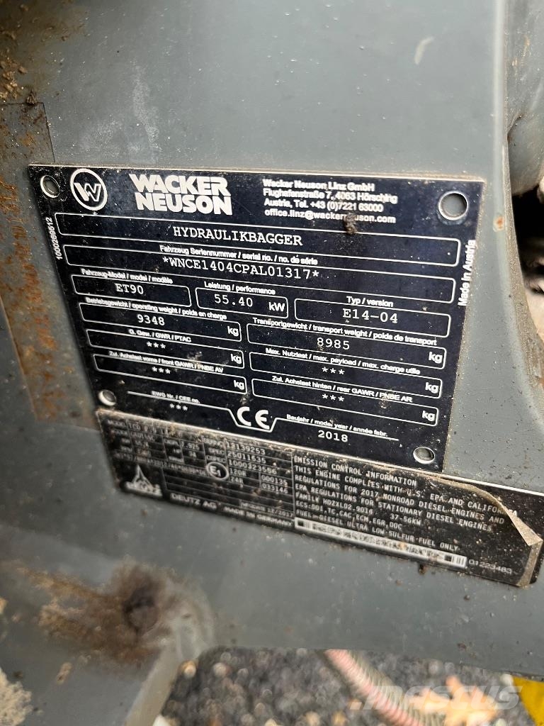 Wacker Neuson ET 90 Midi-gravemaskiner 7t - 12t