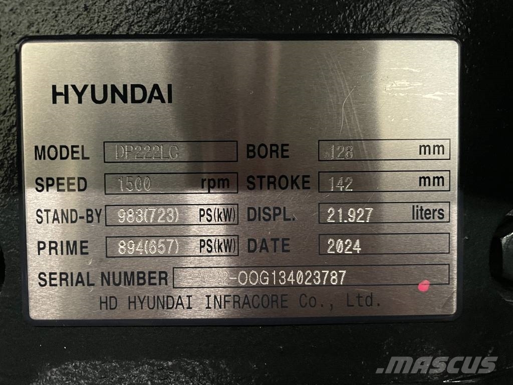 Hyundai DP222LC - 825 kVA Generator - DPX-19858 Дизельні генератори