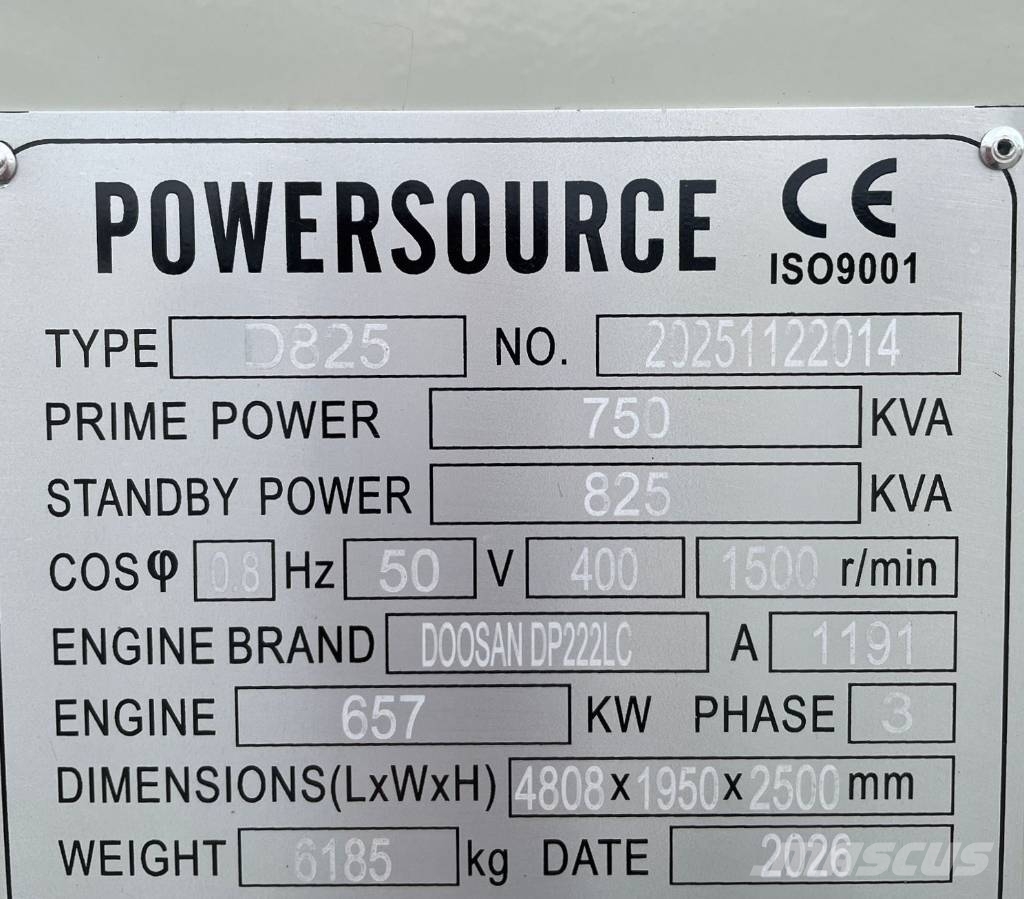 Hyundai DP222LC - 825 kVA Generator - DPX-19858 Dizel generatori