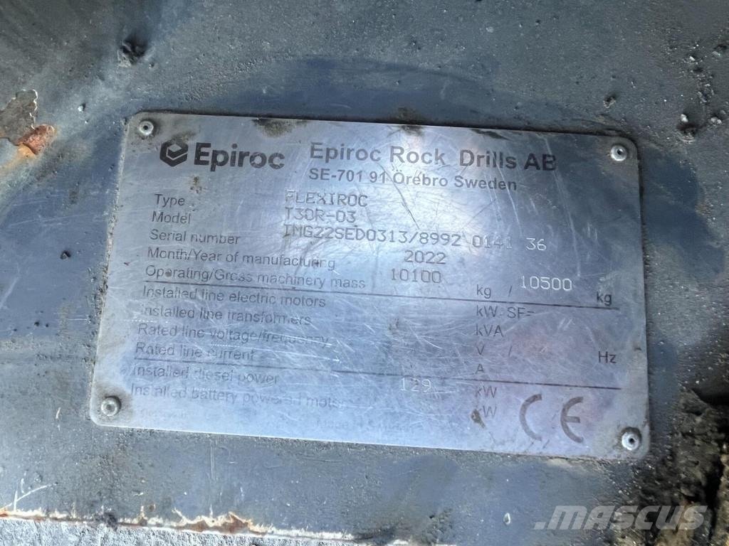 Epiroc Flexiroc T30R-03 مثاقيب ثقيلة