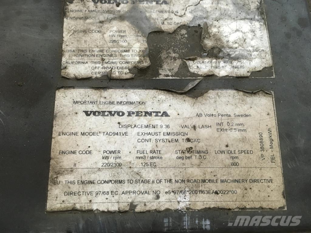 Volvo TAD941VE USED Motori