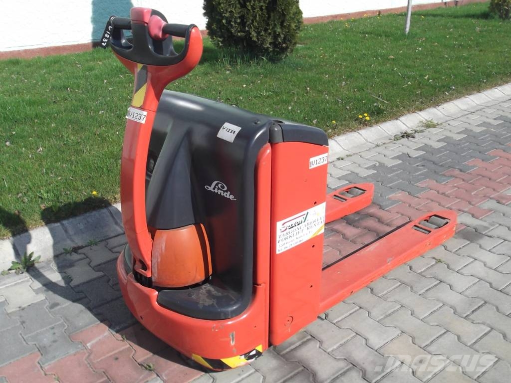 Linde T 20 V-1237 OB 보행식 리치 지게차