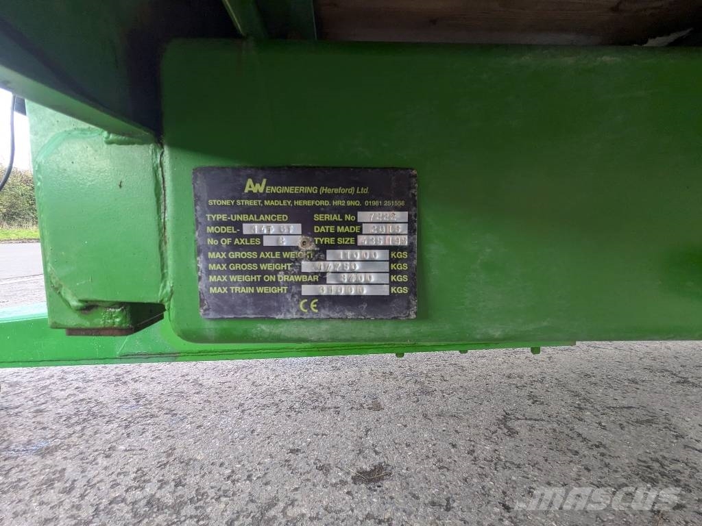 AW Trailer 35FT Flat Trailer Almindelige vogne