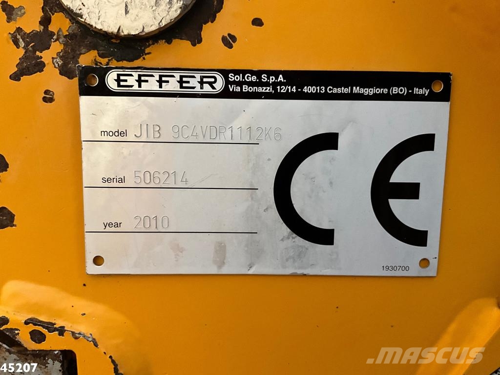 Volvo FH 500 8x4 Effer 65 Tonmeter laadkraan + Fly-Jib Kiper tovornjaki