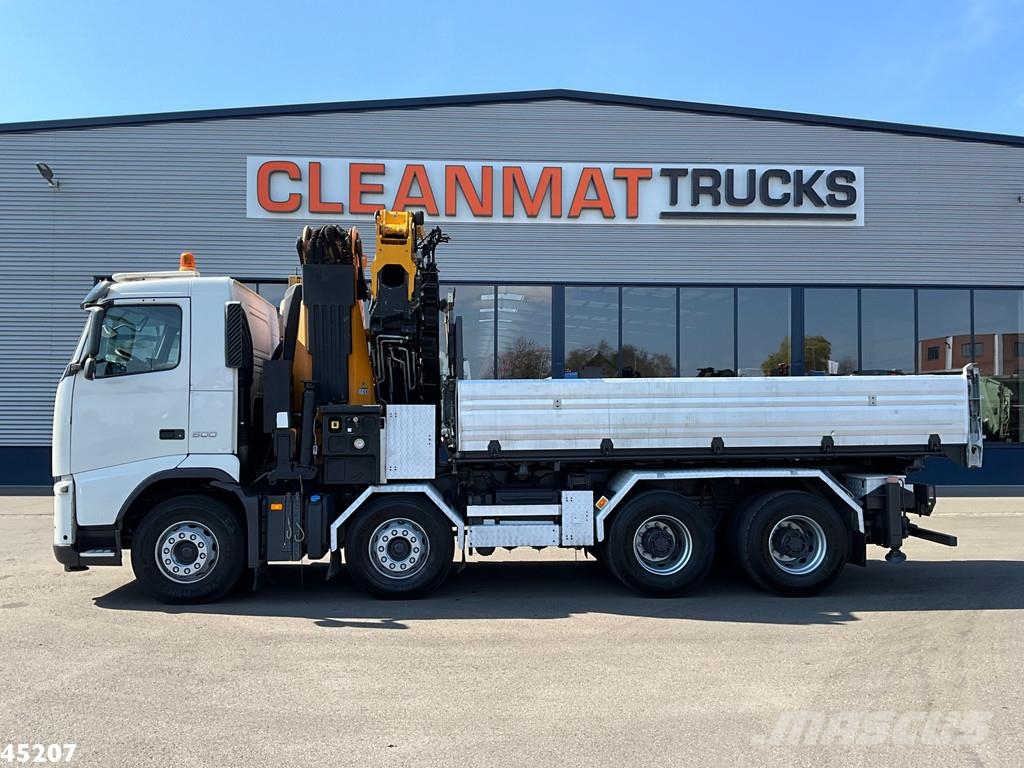 Volvo FH 500 8x4 Effer 65 Tonmeter laadkraan + Fly-Jib Kiper tovornjaki