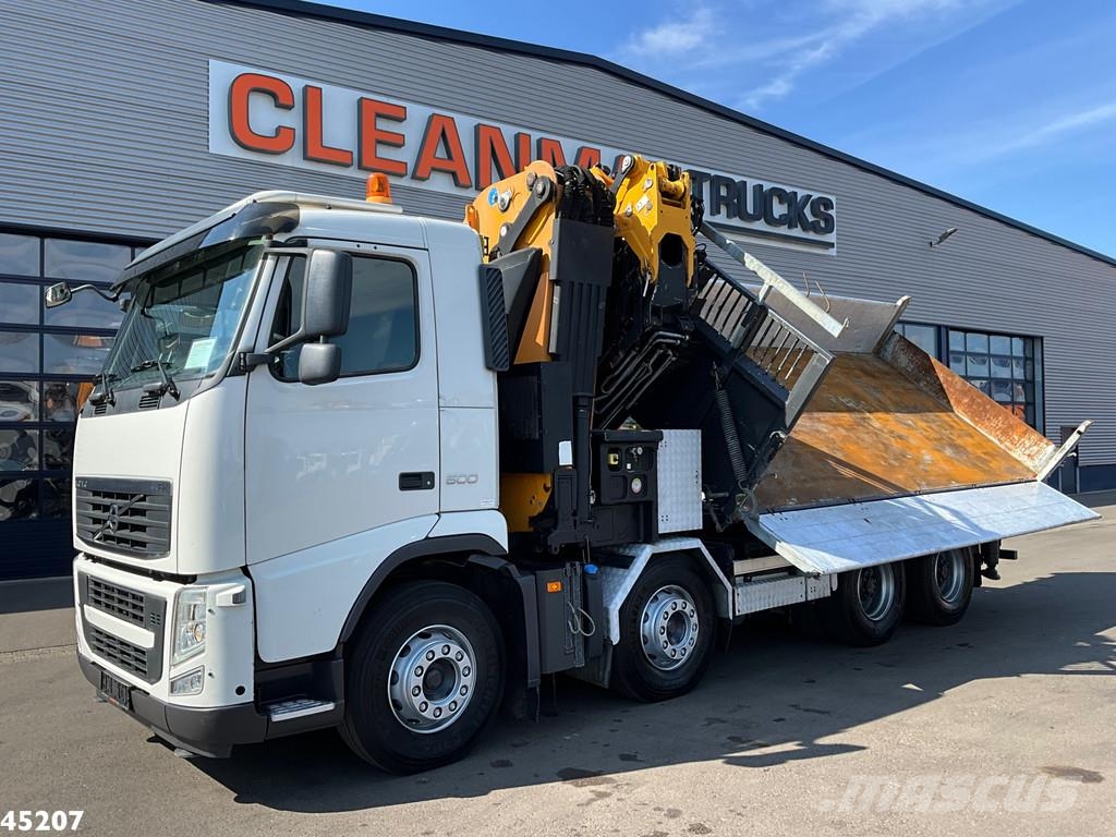 Volvo FH 500 8x4 Effer 65 Tonmeter laadkraan + Fly-Jib Kiper tovornjaki
