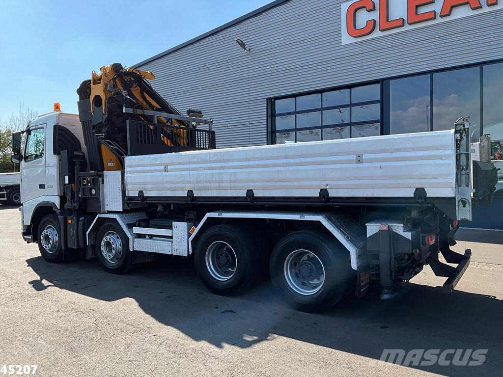 Volvo FH 500 8x4 Effer 65 Tonmeter laadkraan + Fly-Jib Kiper tovornjaki