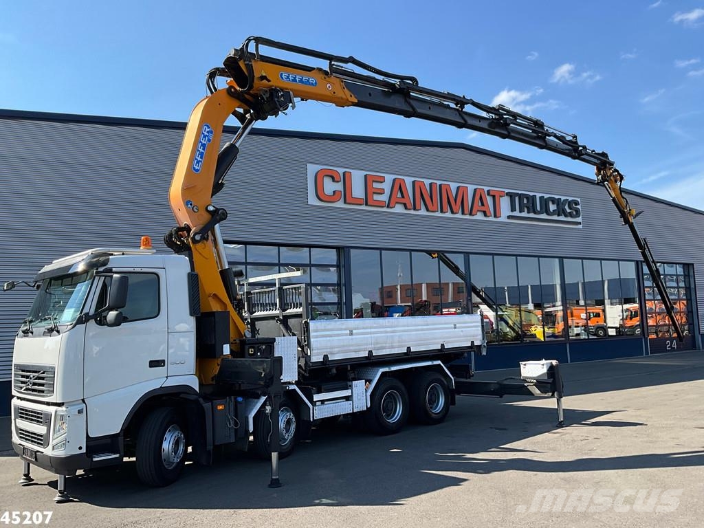 Volvo FH 500 8x4 Effer 65 Tonmeter laadkraan + Fly-Jib Kiper tovornjaki