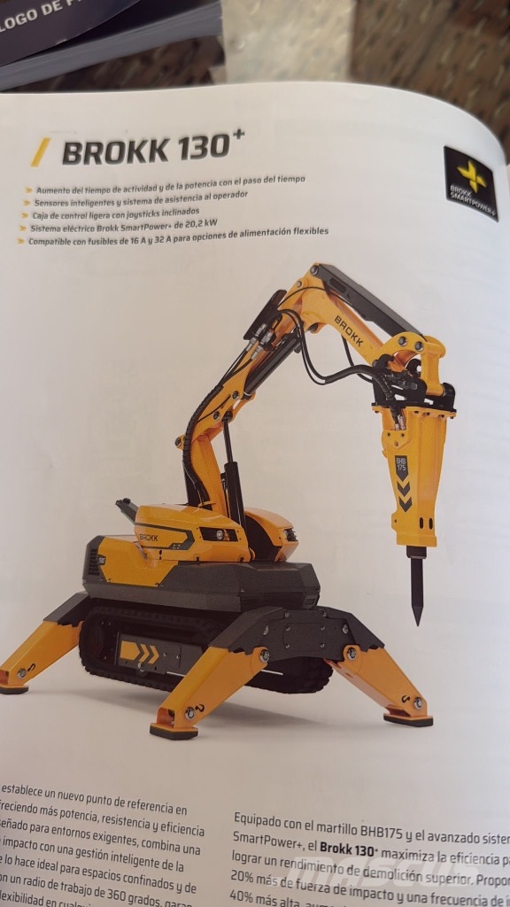 Brokk 130 Kita požeminė įranga
