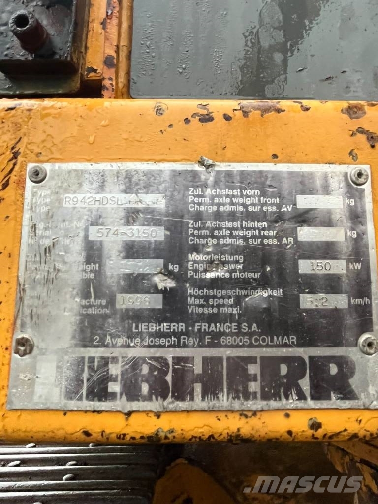 Liebherr R 942 Bageri guseničari