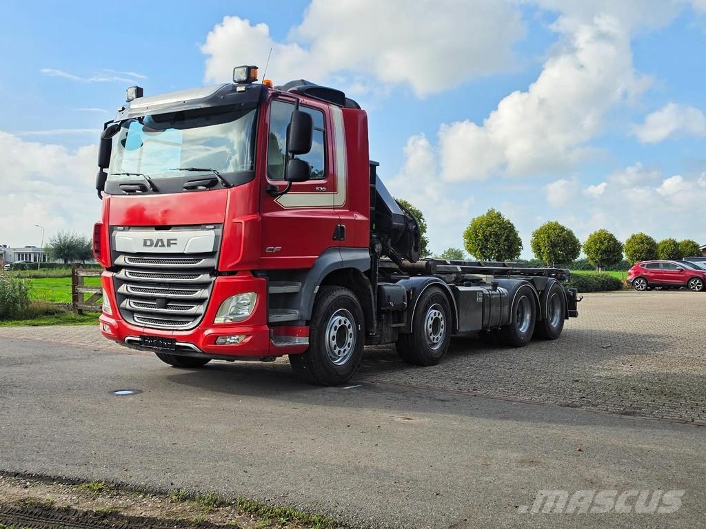 DAF CF530 FAD HIAB 302 30tm CRANE/CONTAINER!! ZERO EMI Hákový nosič kontejnerů
