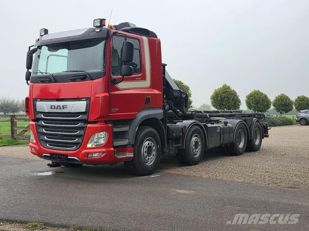 DAF CF530 FAD HIAB 302 30tm CRANE/CONTAINER!! ZERO EMI Hákový nosič kontejnerů