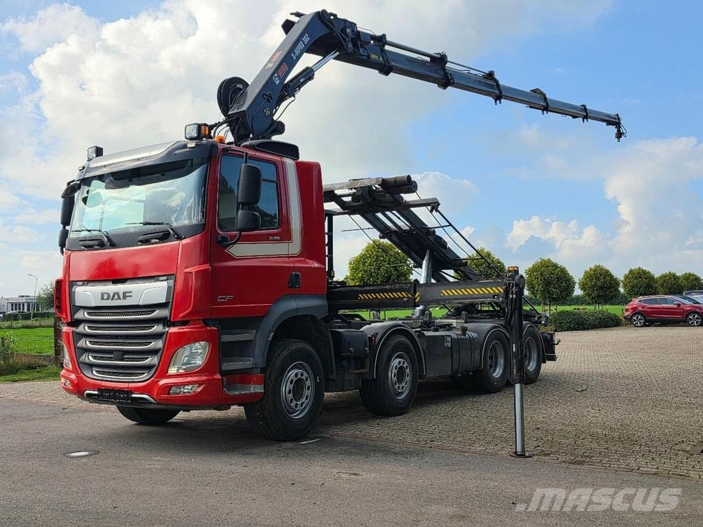 DAF CF530 FAD HIAB 302 30tm CRANE/CONTAINER!! ZERO EMI Hákový nosič kontejnerů