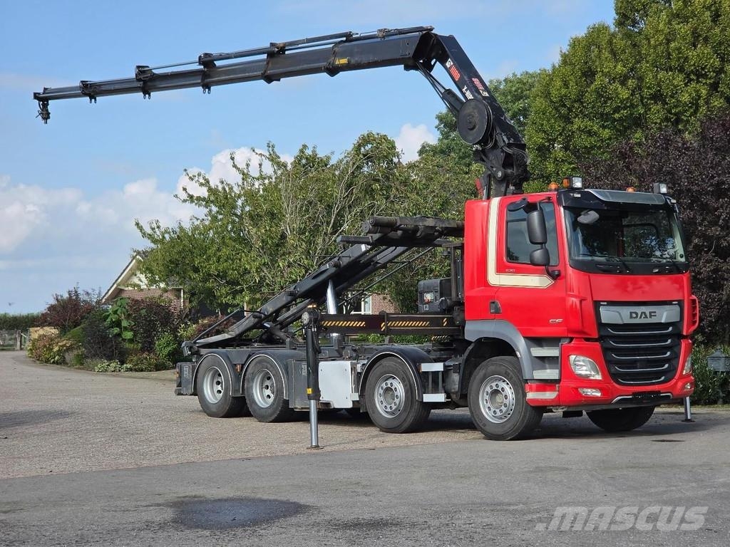 DAF CF530 FAD HIAB 302 30tm CRANE/CONTAINER!! ZERO EMI Hákový nosič kontejnerů