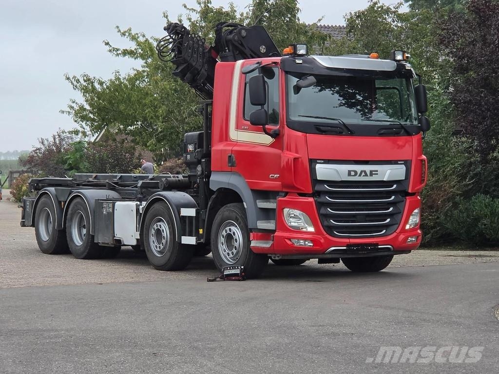 DAF CF530 FAD HIAB 302 30tm CRANE/CONTAINER!! ZERO EMI Hákový nosič kontejnerů
