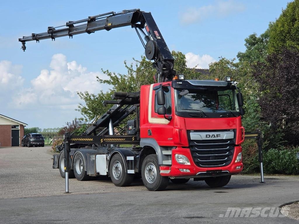 DAF CF530 FAD HIAB 302 30tm CRANE/CONTAINER!! ZERO EMI Hákový nosič kontejnerů