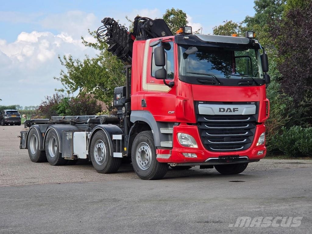 DAF CF530 FAD HIAB 302 30tm CRANE/CONTAINER!! ZERO EMI Hákový nosič kontejnerů