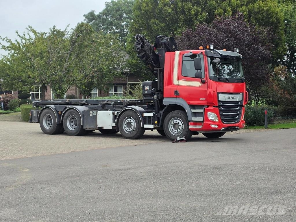 DAF CF530 FAD HIAB 302 30tm CRANE/CONTAINER!! ZERO EMI Hákový nosič kontejnerů